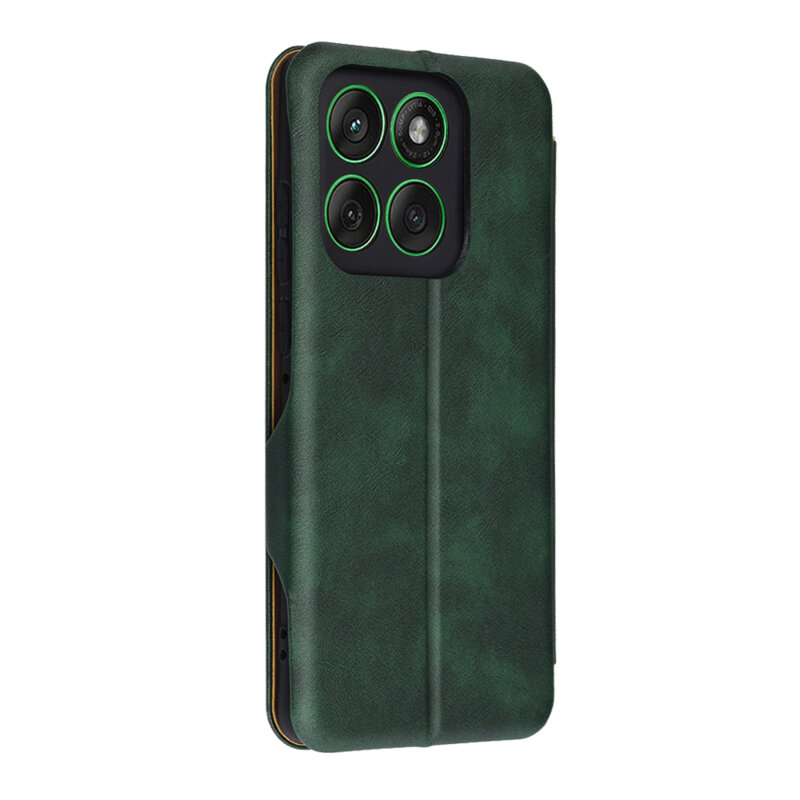 Husa 360° Motorola Edge 60 Techsuit Safe Wallet Plus, verde