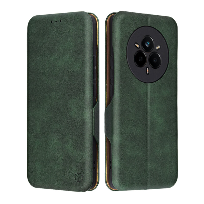 Husa 360° Realme 14 Pro Techsuit Safe Wallet Plus, verde