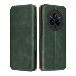 Husa 360° Realme 14 Pro+ Techsuit Safe Wallet Plus, verde