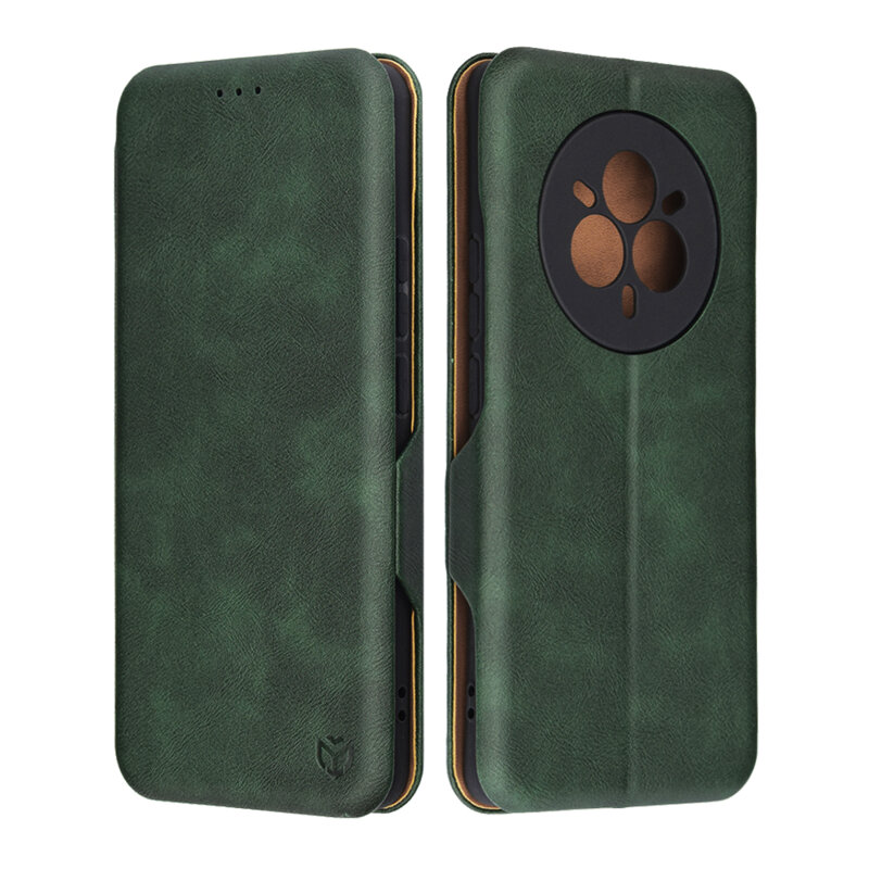 Husa 360° Realme 14 Pro+ Techsuit Safe Wallet Plus, verde