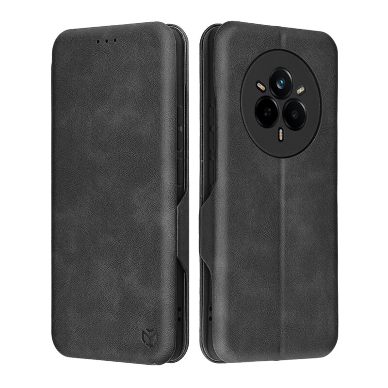 Husa 360° Realme 14 Pro Techsuit Safe Wallet Plus, negru
