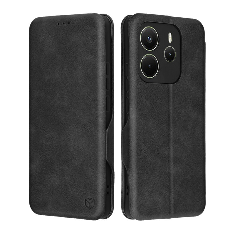 Husa 360° Xiaomi Redmi Note 14 4G (Standard) Techsuit Safe Wallet Plus, negru