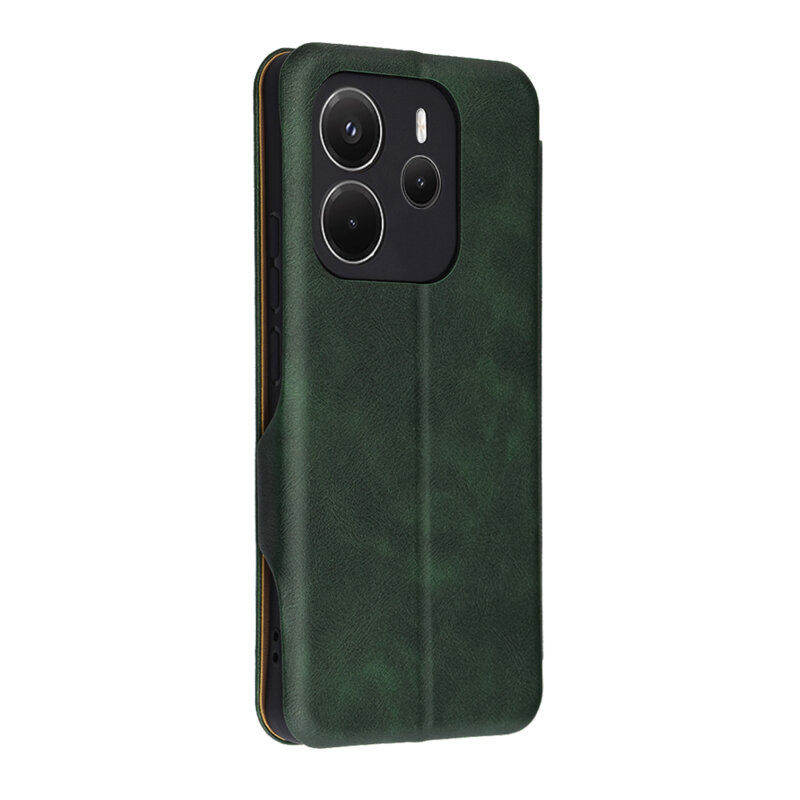 Husa 360° Xiaomi Redmi Note 14 4G (Regional) Techsuit Safe Wallet Plus, verde