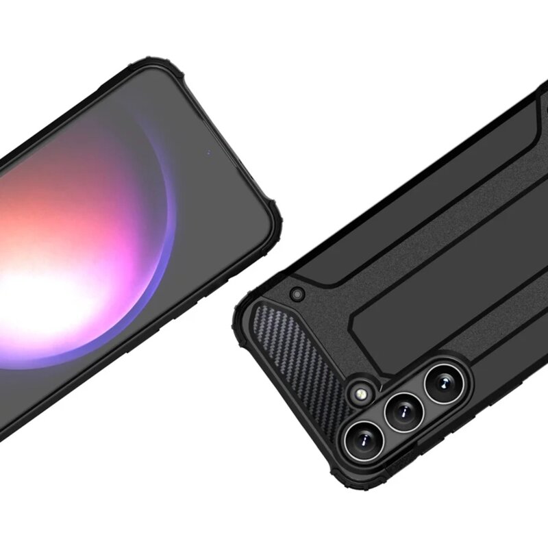 Husa Samsung Galaxy S25 Techsuit Hybrid Armor, negru