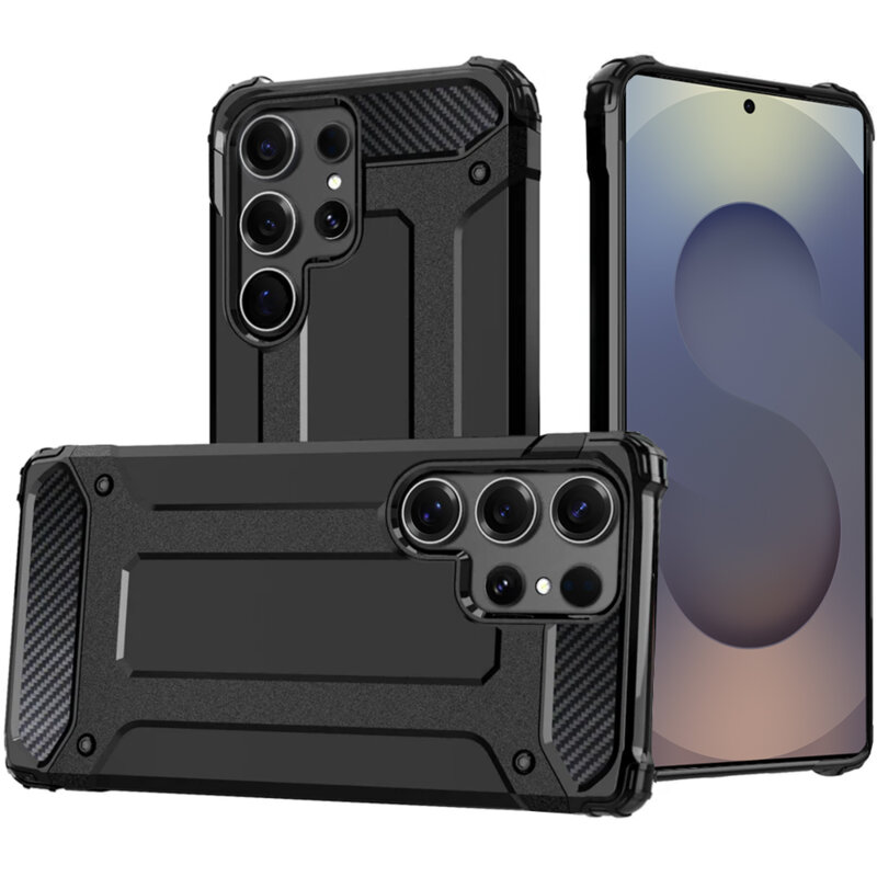 Husa Samsung Galaxy S25 Ultra Techsuit Hybrid Armor, negru