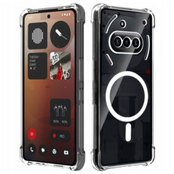 Husa Nothing Phone (3a) Techsuit Shockproof Clear Silicone MagSafe, transparenta
