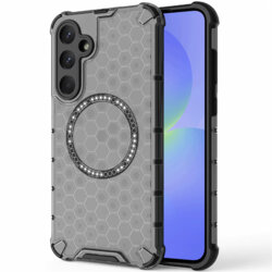 Husa transparenta Samsung Galaxy A36 5G Techsuit HoneyComb Shield MagSafe, negru