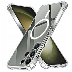 Husa Samsung Galaxy S23 Ultra Techsuit Shockproof Clear Silicone MagSafe, transparenta