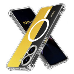 Husa Xiaomi Poco X7 Pro Techsuit Shockproof Clear Silicone MagSafe, transparenta