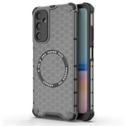 Husa transparenta Samsung Galaxy A05s Techsuit HoneyComb Shield MagSafe, negru