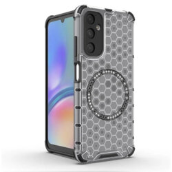 Husa transparenta Samsung Galaxy A05s Techsuit HoneyComb Shield MagSafe, alb
