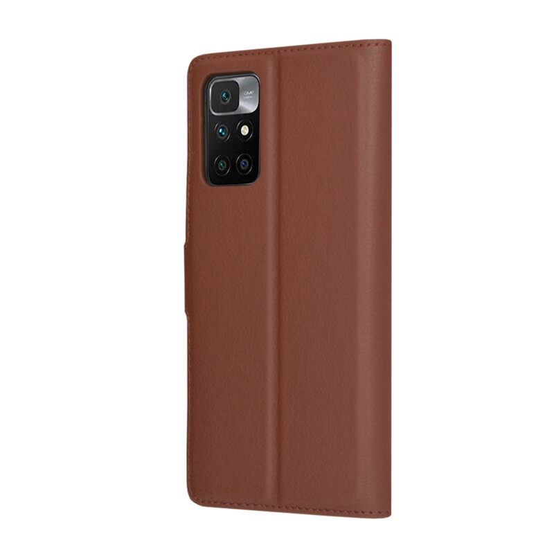 Husa Xiaomi Redmi 10 2022 Techsuit Leather Folio, maro