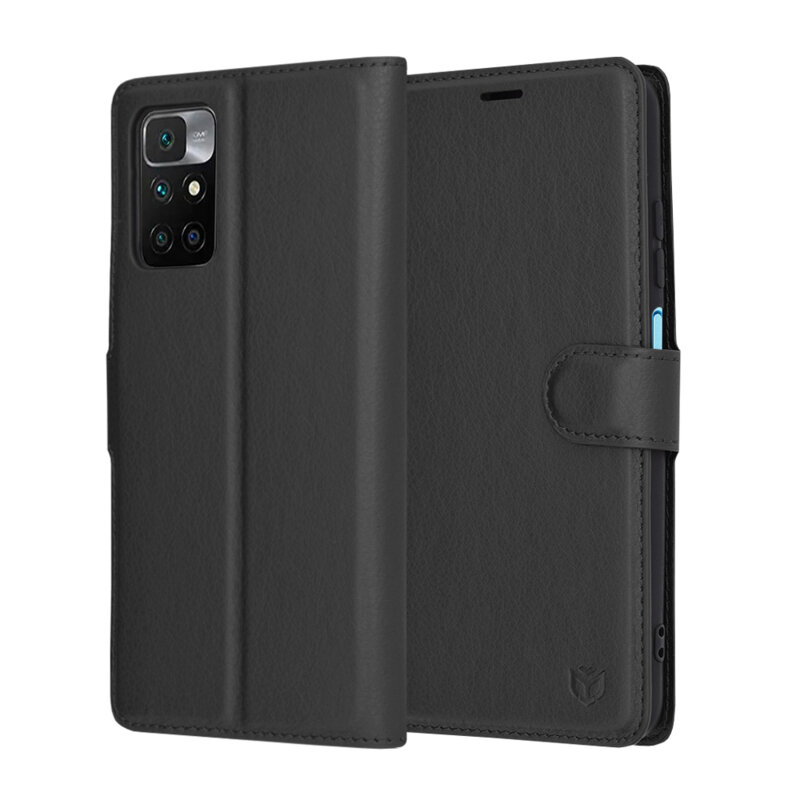 Husa Xiaomi Redmi 10 2022 Techsuit Leather Folio, negru