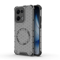 Husa transparenta Oppo Reno13 Techsuit HoneyComb Shield MagSafe, negru