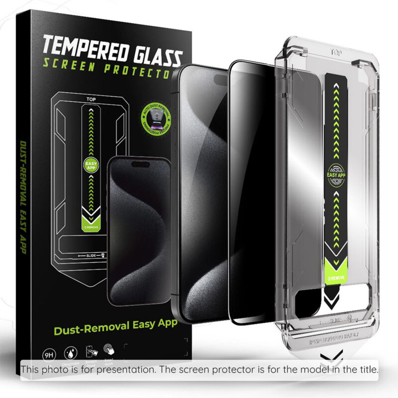 Folie iPhone 16e Techsuit TitanGlass FullCover, privacy