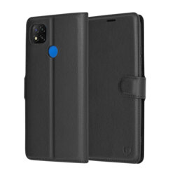 Husa Xiaomi Redmi 9C Techsuit Leather Folio, negru
