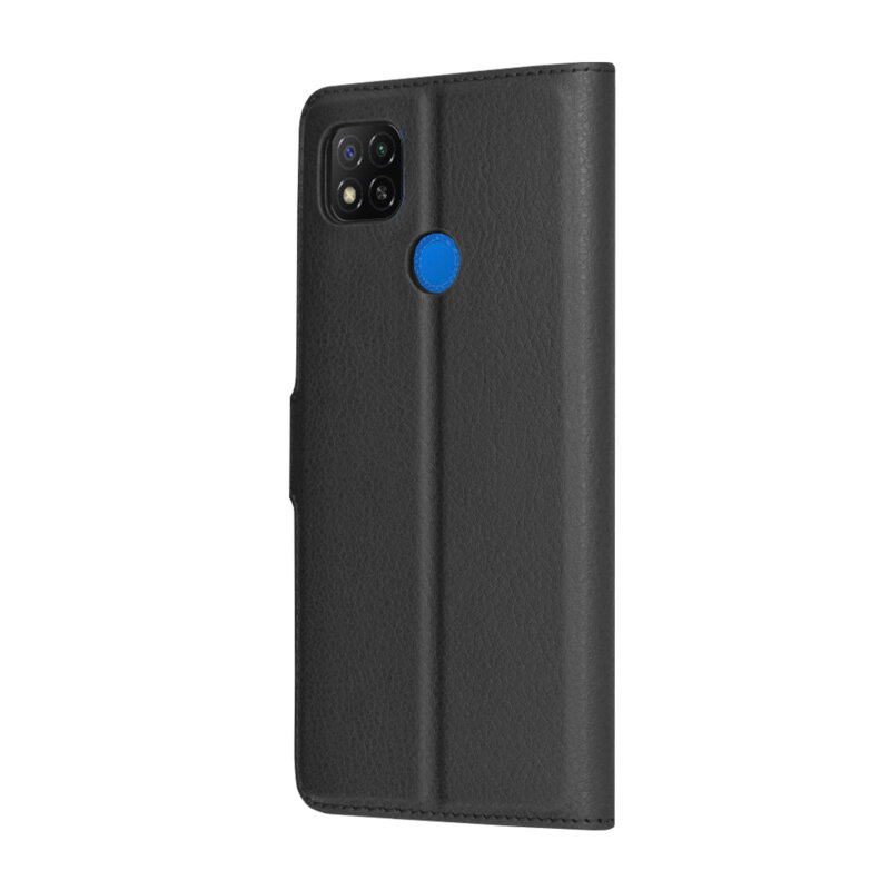 Husa Xiaomi Redmi 9C Techsuit Leather Folio, negru