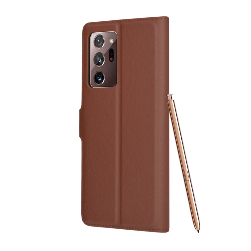 Husa Samsung Galaxy Note 20 Ultra Techsuit Leather Folio, maro