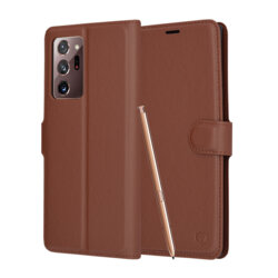 Husa Samsung Galaxy Note 20 Ultra 5G Techsuit Leather Folio, maro