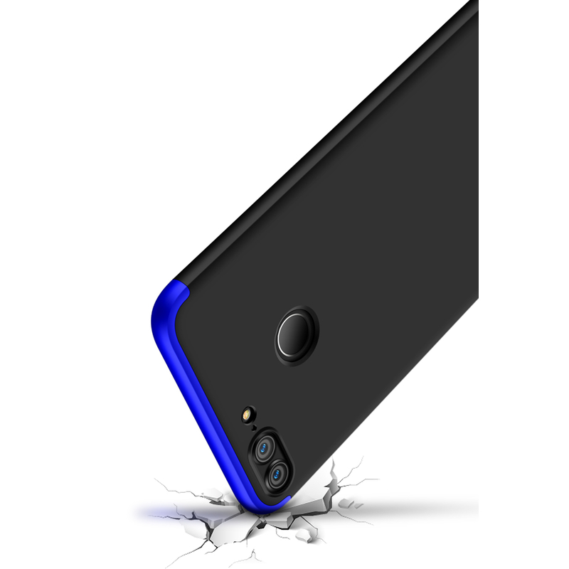 Husa Huawei Honor 9 Lite GKK 360 Full Cover Negru-Albastru