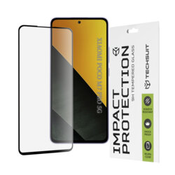 Folie sticla Xiaomi Poco M7 Pro 5G Techsuit 111D Full Glue Full Cover, negru