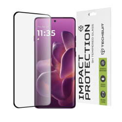 Folie sticla Motorola Edge 60 Pro Techsuit 111D Full Glue Full Cover, negru