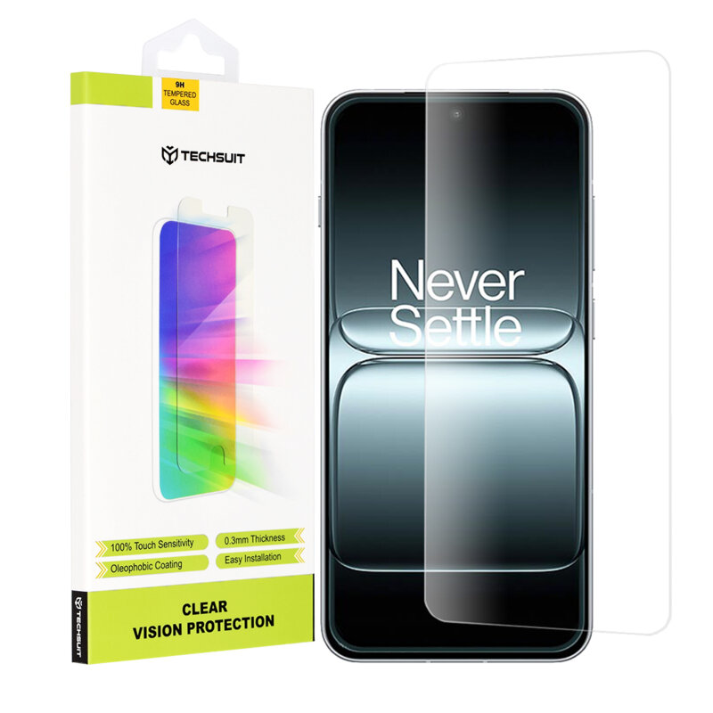 Folie sticla OnePlus 13T Techsuit Clear Vision Glass, transparenta