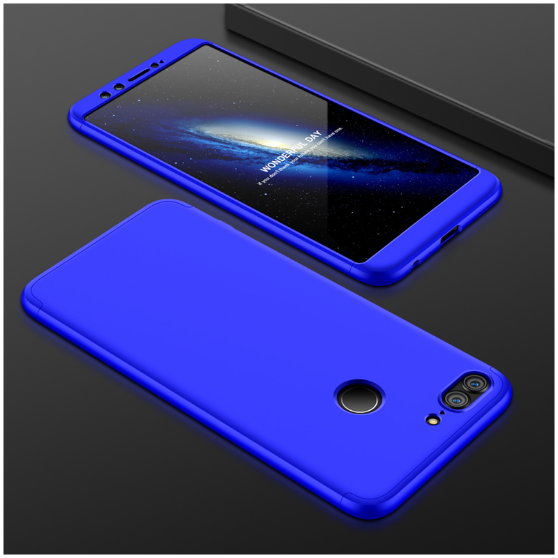 Husa Huawei Honor 9 Lite GKK 360 Full Cover Albastru