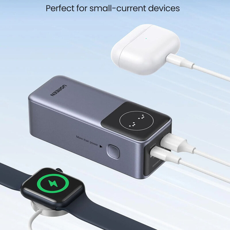 Baterie externa Fast Charging 100W, 12000mAh, Ugreen, gri, 35526B