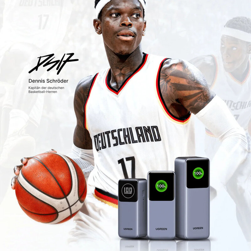 Baterie externa Fast Charging 100W, 12000mAh, Ugreen, gri, 35526B