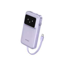 Baterie externa USB cu cablu Type-C 30W, Ugreen, mov, 35604B