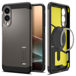 Husa Samsung Galaxy S25 Edge Spigen Tough Armor MagSafe, cenusiu