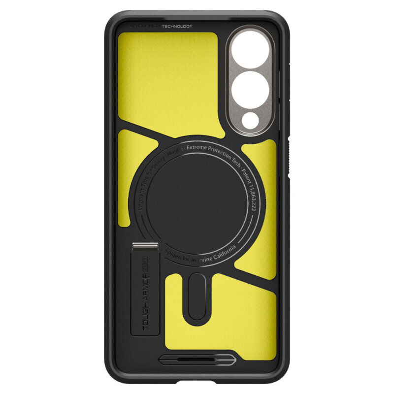 Husa Samsung Galaxy S25 Edge Spigen Tough Armor MagSafe, cenusiu