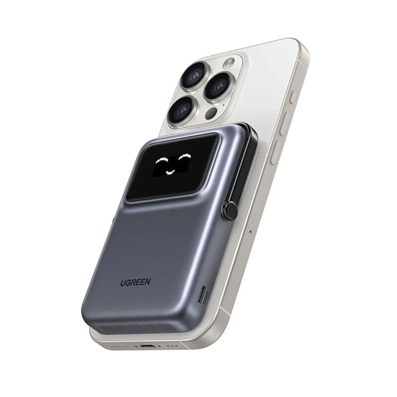 Power bank wireless cu display 10000mAh Ugreen, gri, 45329