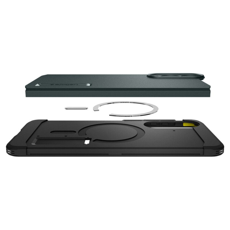 Husa Samsung Galaxy S25 Edge Spigen Tough Armor MagSafe, verde