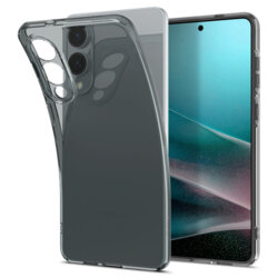Husa Samsung Galaxy S25 Edge Spigen Liquid Crystal, cenusiu