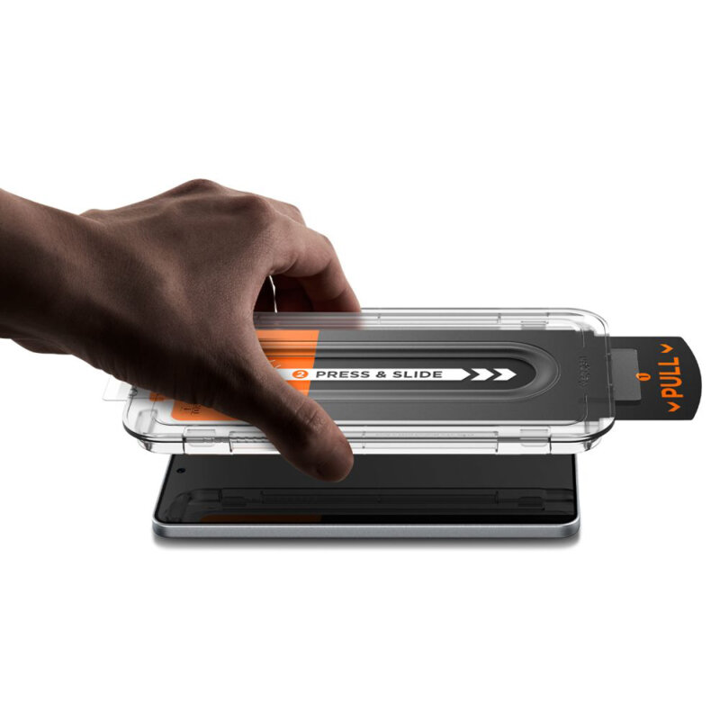 Folie Samsung Galaxy S25 Edge Spigen Glas.tR EZ Fit Pro, transparenta