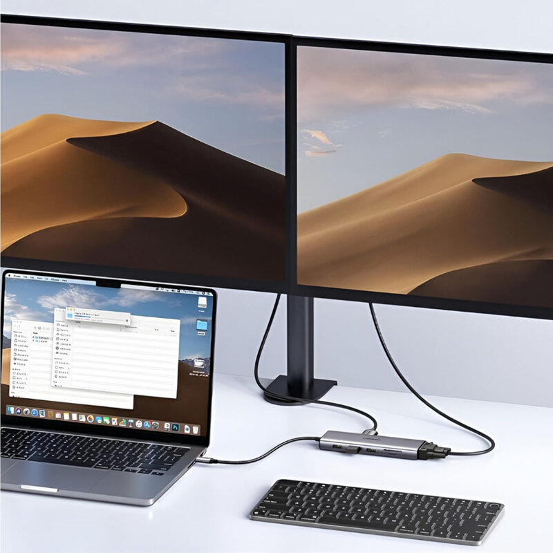 Hub USB-C la 3x USB-A, Type-C, HDMI, VGA, RJ45, SD/TF Card Ugreen, 15600