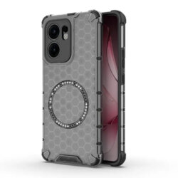 Husa transparenta Oppo Reno13 F 4G Techsuit HoneyComb Shield MagSafe, negru