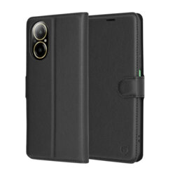 Husa Realme C67 4G Techsuit Leather Folio, negru
