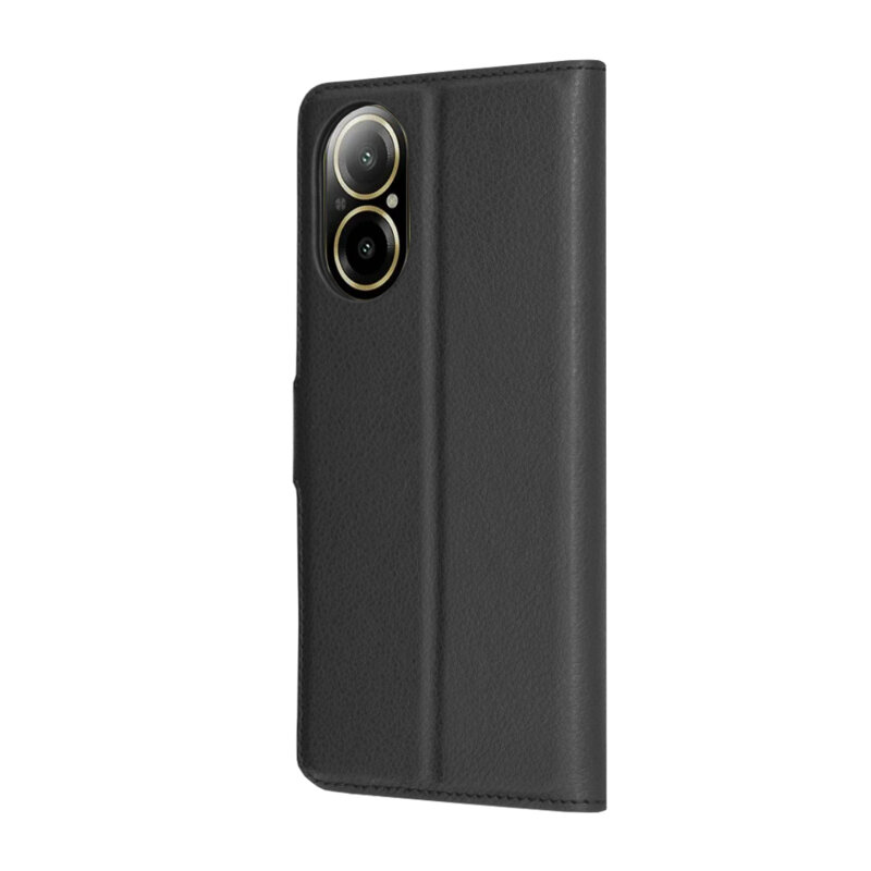 Husa Realme C67 4G Techsuit Leather Folio, negru