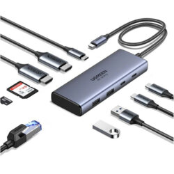 Hub USB-C la 3x Type-C, 2x USB-A, 2x HDMI Ugreen, 45379