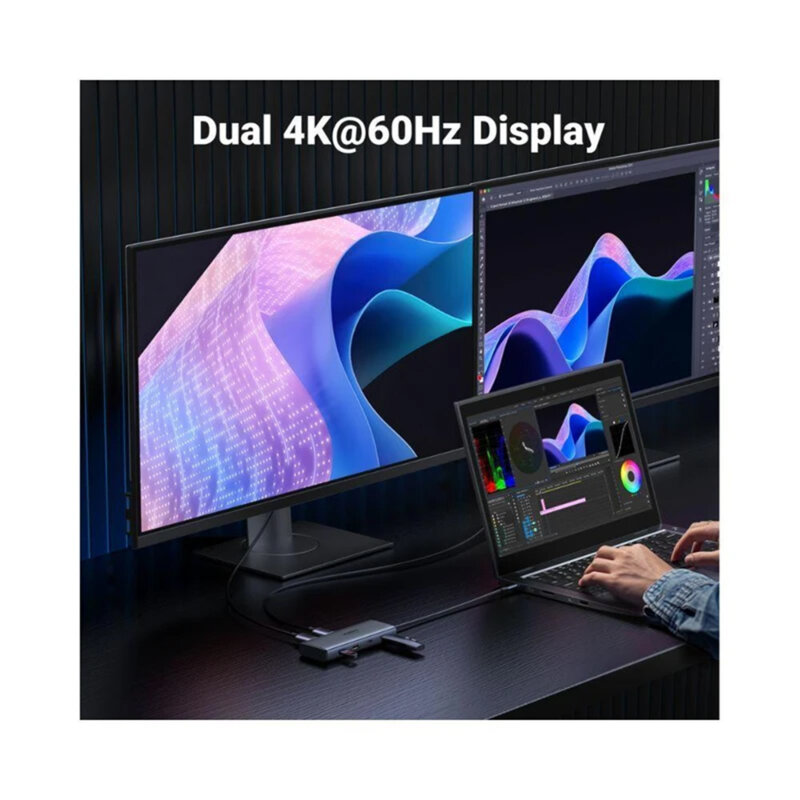 Hub USB-C la 3x Type-C, 2x USB-A, 2x HDMI Ugreen, 45379
