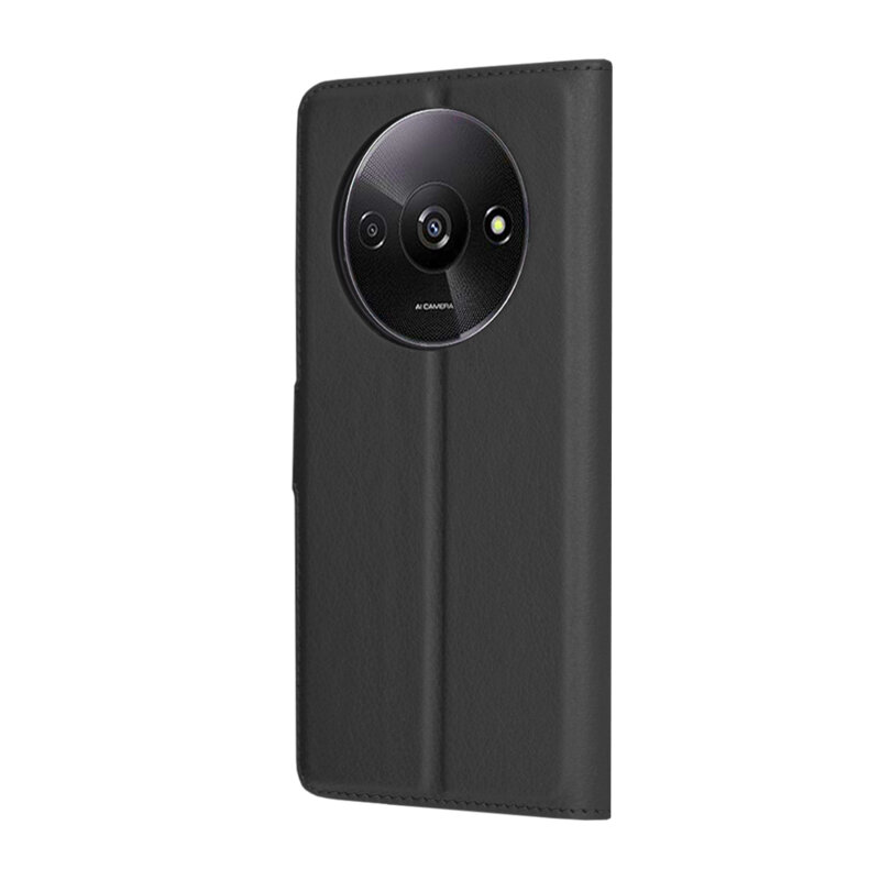 Husa Xiaomi Redmi A3 Techsuit Leather Folio, negru