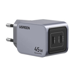 Incarcator priza Type-C Fast Charge Ugreen, 45W, gri, 35008