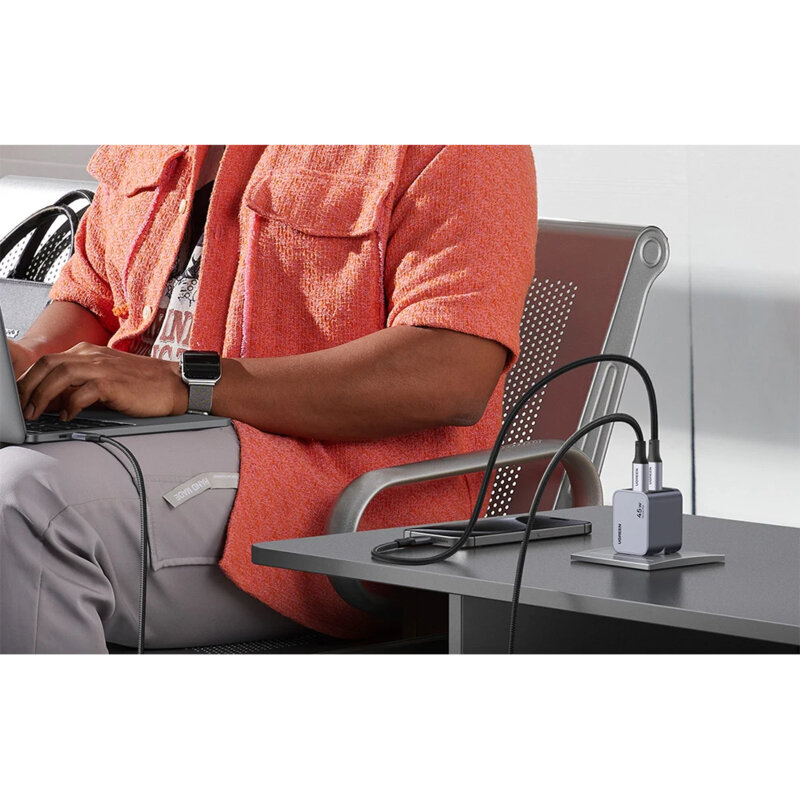 Incarcator priza Type-C Fast Charge Ugreen, 45W, gri, 35008