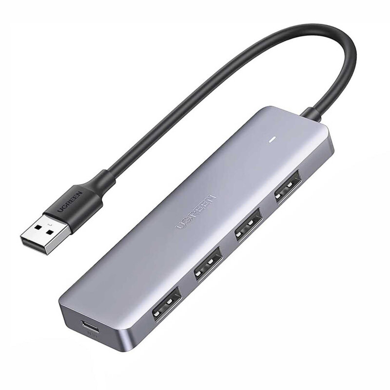 HUB 5in1 USB, Micro-USB Ugreen, Plug & Play, 5Gbps, 0.15m, 50985