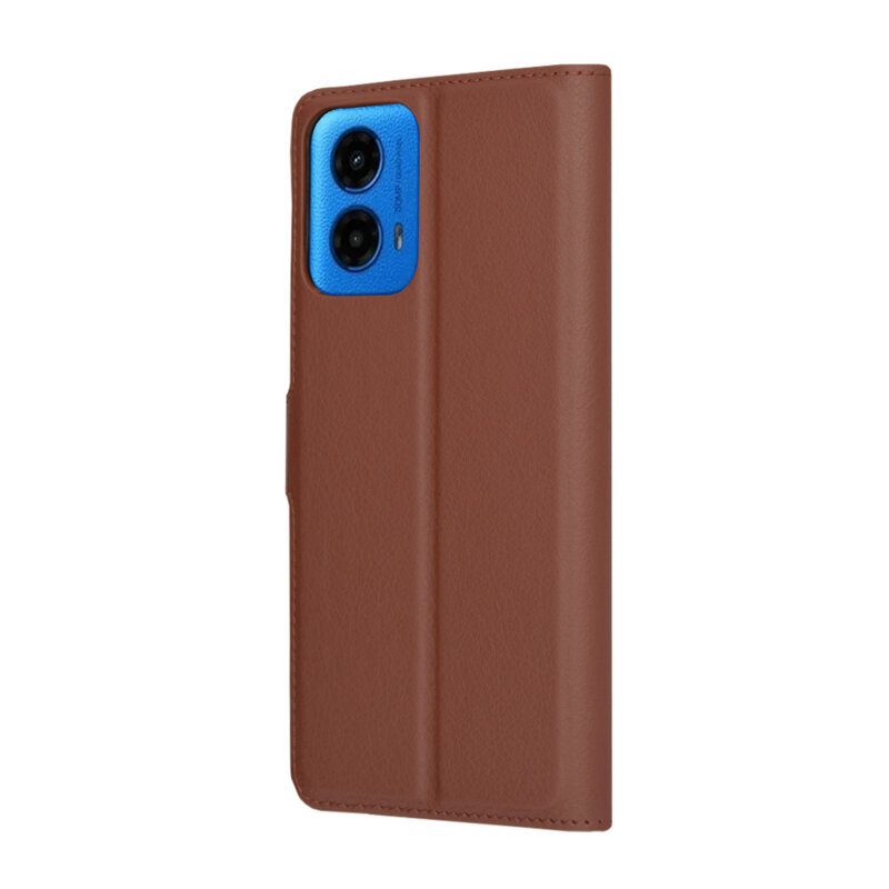 Husa Motorola Moto G45 Techsuit Leather Folio, maro