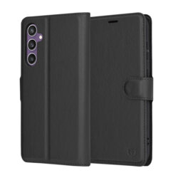 Husa Samsung Galaxy S23 FE Techsuit Leather Folio, negru