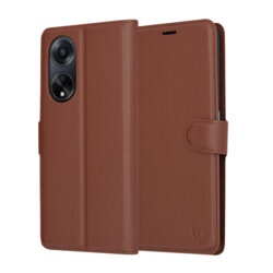 Husa Oppo A98 5G Techsuit Leather Folio, maro